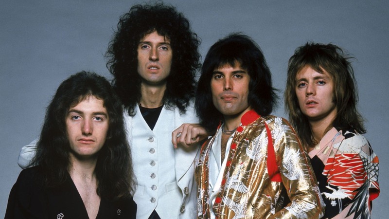 early photo of band queen