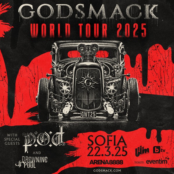 godsmack sofia 2025 poster